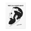 What`s on a man`s mind postcards