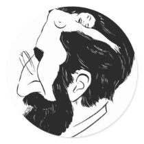 What`s on a man`s mind stickers
