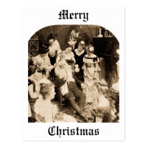 What Santa Does on December 26th - Vintage Postcard