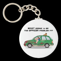 What seems to be the officer problem keychains