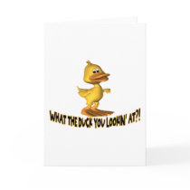 What The Duck Greeting Card