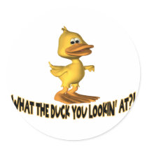 What The Duck stickers