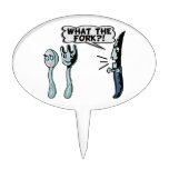What The Fork Cake Topper