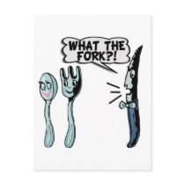 What The Fork Post Card