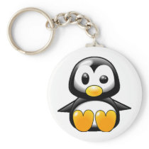 What the Heck Penguin Keychains