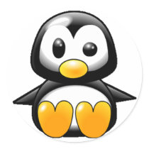 What the Heck Penguin Stickers