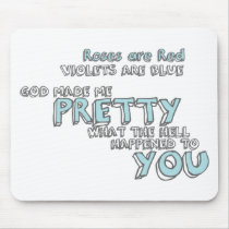 What The Hell Happened To You? mousepads by stitchedINK What The Hell Happened To You? mousepads