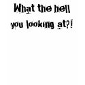 What the hell you looking at?! Singlet t-shirts by TemperTees What the hell you looking at?! Singlet t-shirts