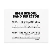 What the High School Band Sees Postcard