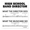 What the High School Band Sees print