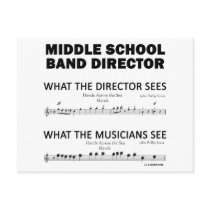 What the Middle School Band Sees Postcard