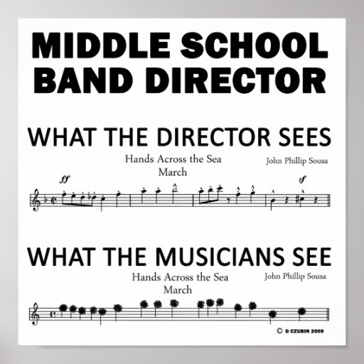 What the Middle School Band Sees Posters