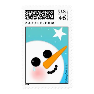 What the Snowman Saw Postage Stamps stamp