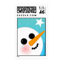 What the Snowman Saw Postage Stamps