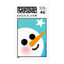 What the Snowman Saw Postage Stamps by PennyCork What the Snowman Saw Postage Stamps