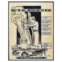 What The Well Dressed Melter Wears flyers by ww2posters What The Well Dressed Melter Wears flyers