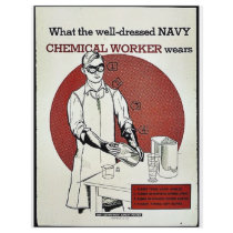 What The Well Dressed Navy Chemical Worker Wears flyers by ww2posters What The Well Dressed Navy Chemical Worker Wears flyers