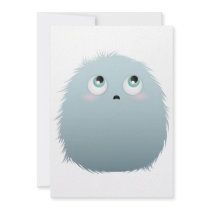 What When Who Furry Monster Invitations