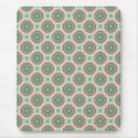 Pink And Green Overlapping Circles Background Mousepad