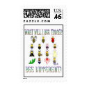 What Will I Bee Today? Bee Different! Postage Stamp