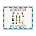 What Will I Bee Today? Bee Different! Postcard