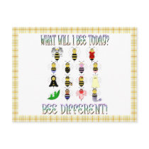 What Will I Bee Today Postcard