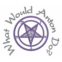 What Would Anton Do?{W/Baphomet} embroidered shirts