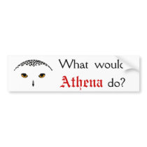 What would Athena do? bumper stickers by PubliusRex What would Athena do? bumper stickers