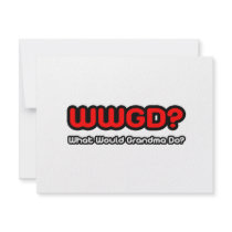 What Would Grandma Do? invitations