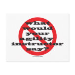 What would your agility instructor say? postcards