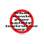 What would your agility instructor say? t-shirts