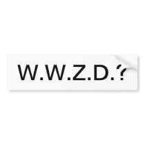 What Would Zeus Do? Bumper Sticker