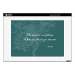 What You Think You Become Quote - Buddha Skins Laptop Skins