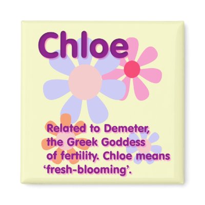 What Your Name Means: Chloe Magnet by Practicaps