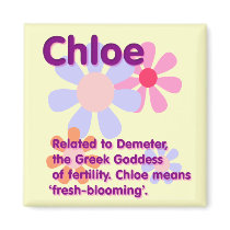 What Your Name Means: Chloe magnets by Practicaps What Your Name Means: Chloe magnets