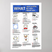 What Your Profile Pic Says About You Posters