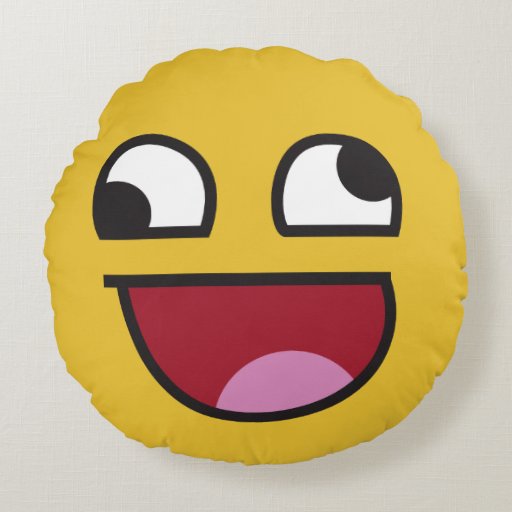 whatever. emoji round pillow | Zazzle