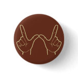 Whatever Hand Gesture Retro Flair buttons
