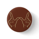 Whatever Hand Gesture Retro Flair button
