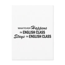 Whatever Happens - English Class Post Card