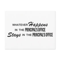 Whatever Happens - Principal's Office Postcard