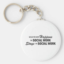 Whatever Happens - Social Work Key Chain