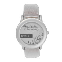 whatever, I'm late anyways Wrist Watch at Zazzle