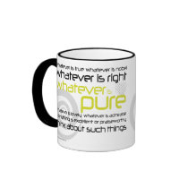 Whatever is Pure Christian sexual purity mug