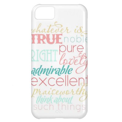 whatever is true iPhone case- "cotton candy" iPhone 5C Covers