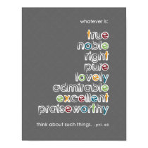 Whatever is: True Noble - Phil 4:8 posters
