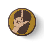 Whatever Major Loser (L) Flair Pinback Button buttons