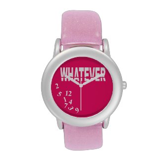 Whatever | white fuschia wrist watch