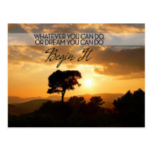 Whatever You Can Do Motivational Postcard