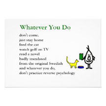 Whatever You Do Announcement